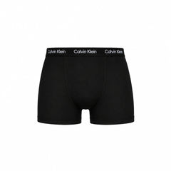 Black Calvin Klein boxer briefs on a white background