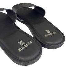 ZUNDOOZ Mens Leather Slippers Flip Flop