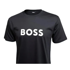 BOSS Men's Beach Regular Fit Cotton Crew Neck Short Sleeve T-Shirt