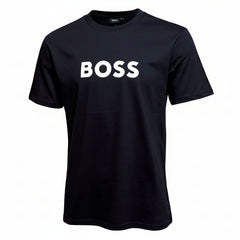 BOSS Men's Beach Regular Fit Cotton Crew Neck Short Sleeve T-Shirt