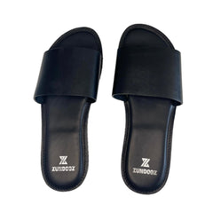 ZUNDOOZ Mens Leather Slippers Flip Flop