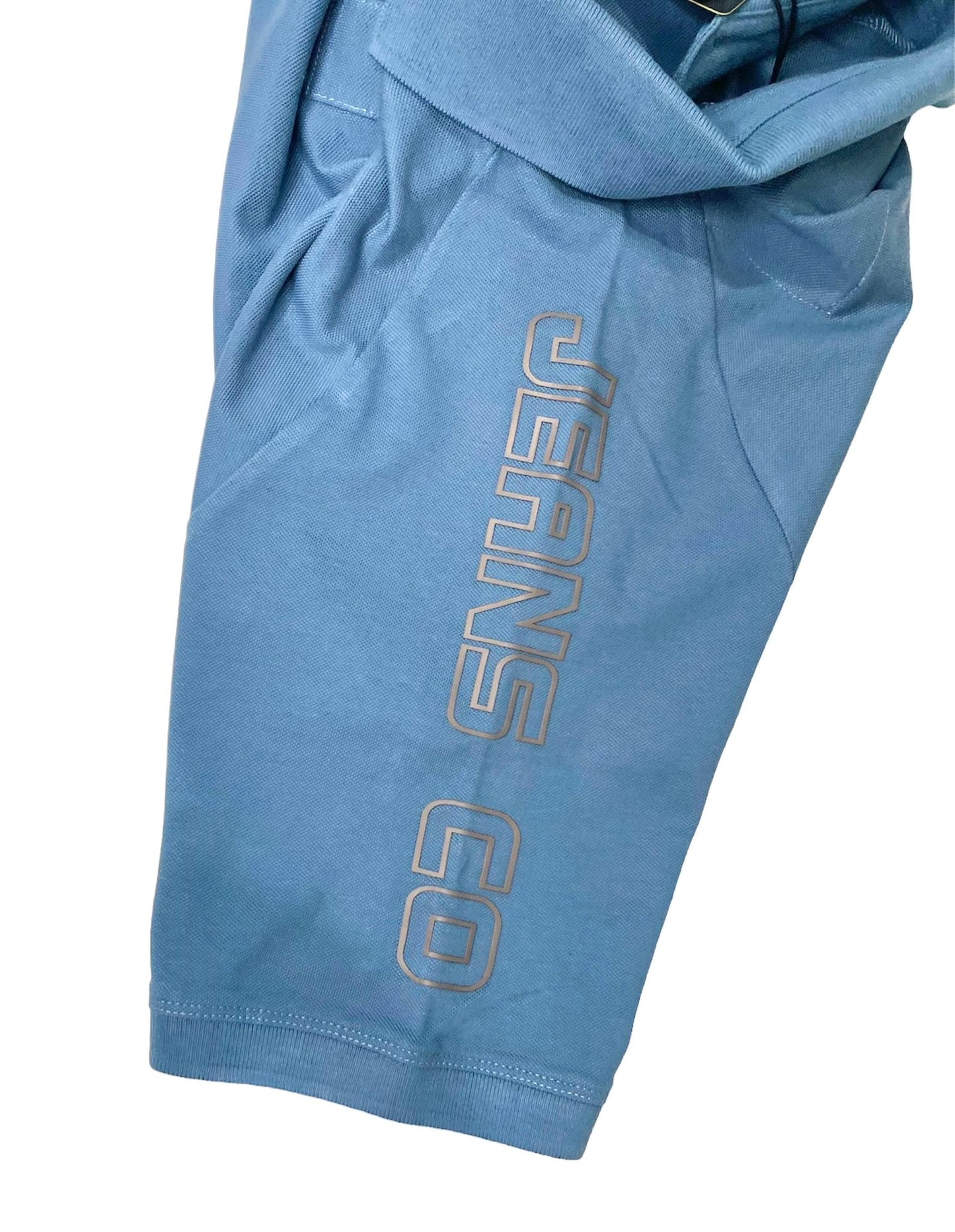 Zundooz London Men's Regular Fit Raglan Sleeve Cotton Polo Shirt_Steel Blue