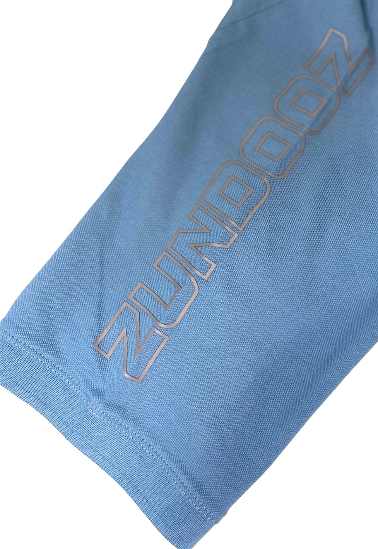 Zundooz London Men's Regular Fit Raglan Sleeve Cotton Polo Shirt_Steel Blue