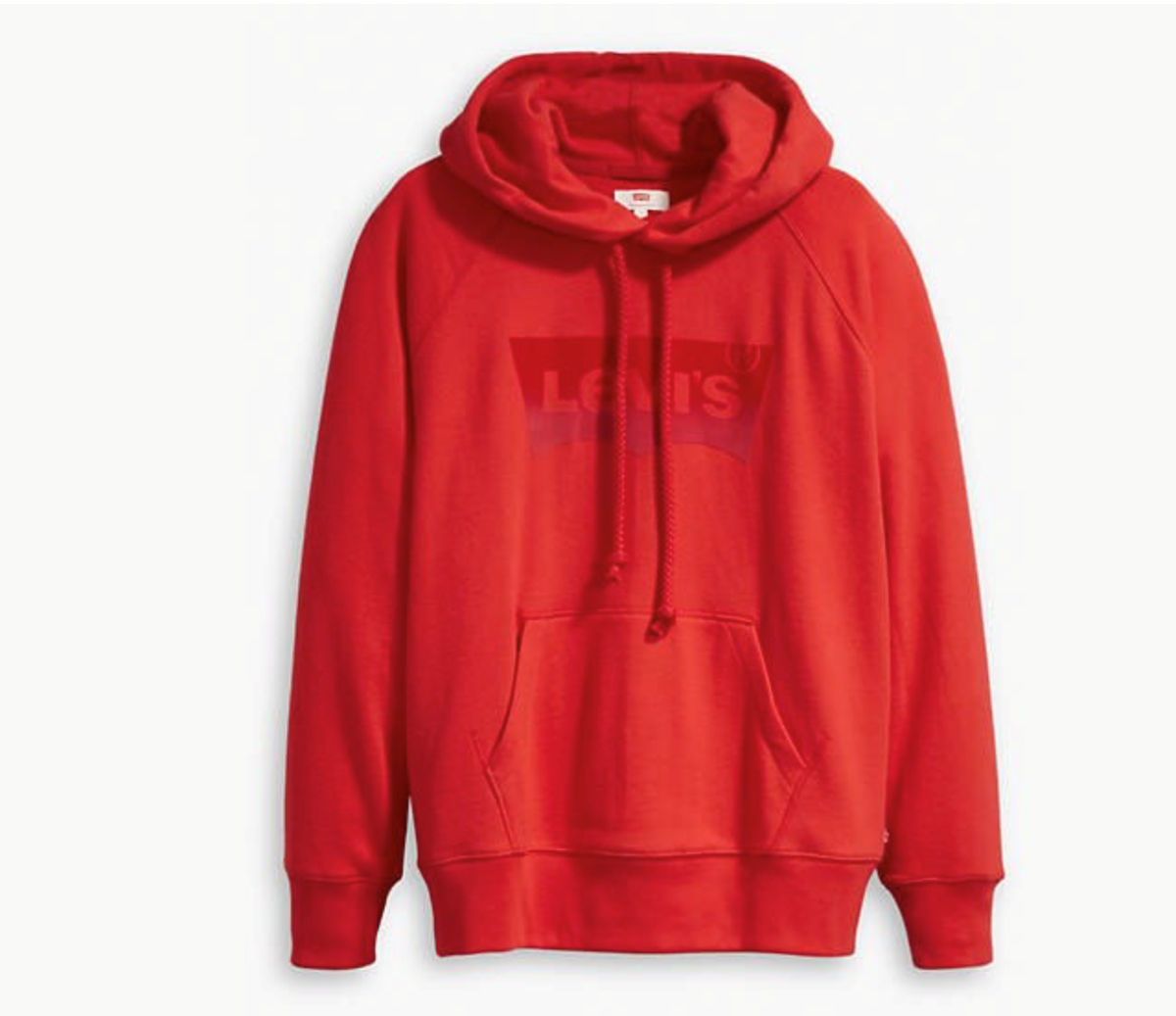 Ladies Levi's Graphic Sporty Hoodie Red