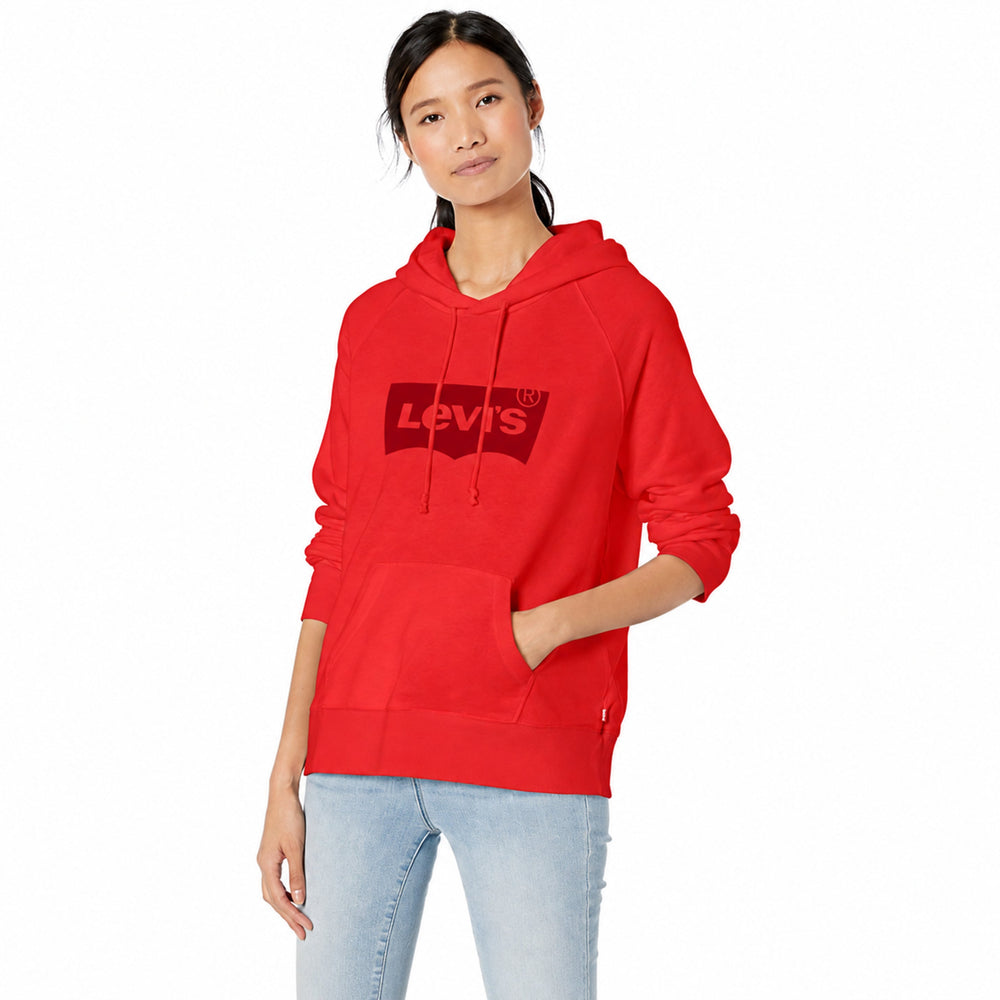Levi's red women's hoodie – front view